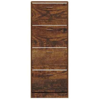 Scarpiera Rovere Fumo 59x17x150 cm in Legno Multistrato