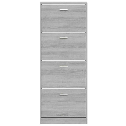 Scarpiera Grigio Sonoma 59x17x150 cm in Legno Multistrato