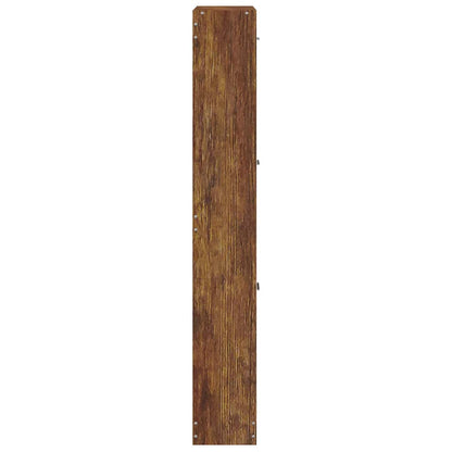 Scarpiera Rovere Fumo 59x17x108 cm in Legno Multistrato