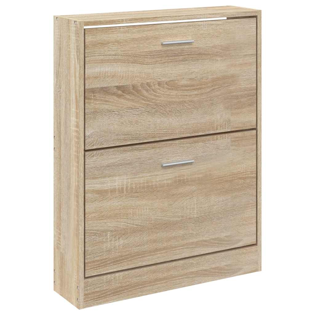 Scarpiera Rovere 59x17x81 cm Legno ingegnerizzato