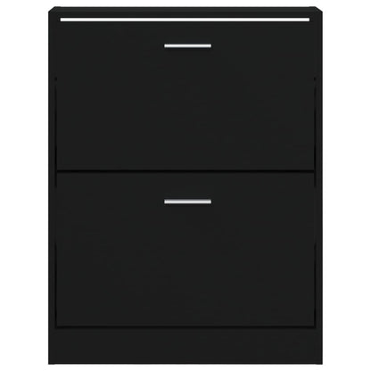 Scarpiera Nero 59x17x81 cm in Legno Multistrato - homemem39