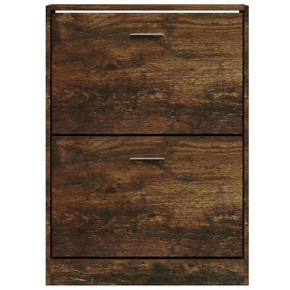 Scarpiera Rovere Fumo 59x17x81 cm in Legno Multistrato
