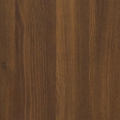 Scarpiera Rovere Marrone 59x17x81 cm in Legno Multistrato