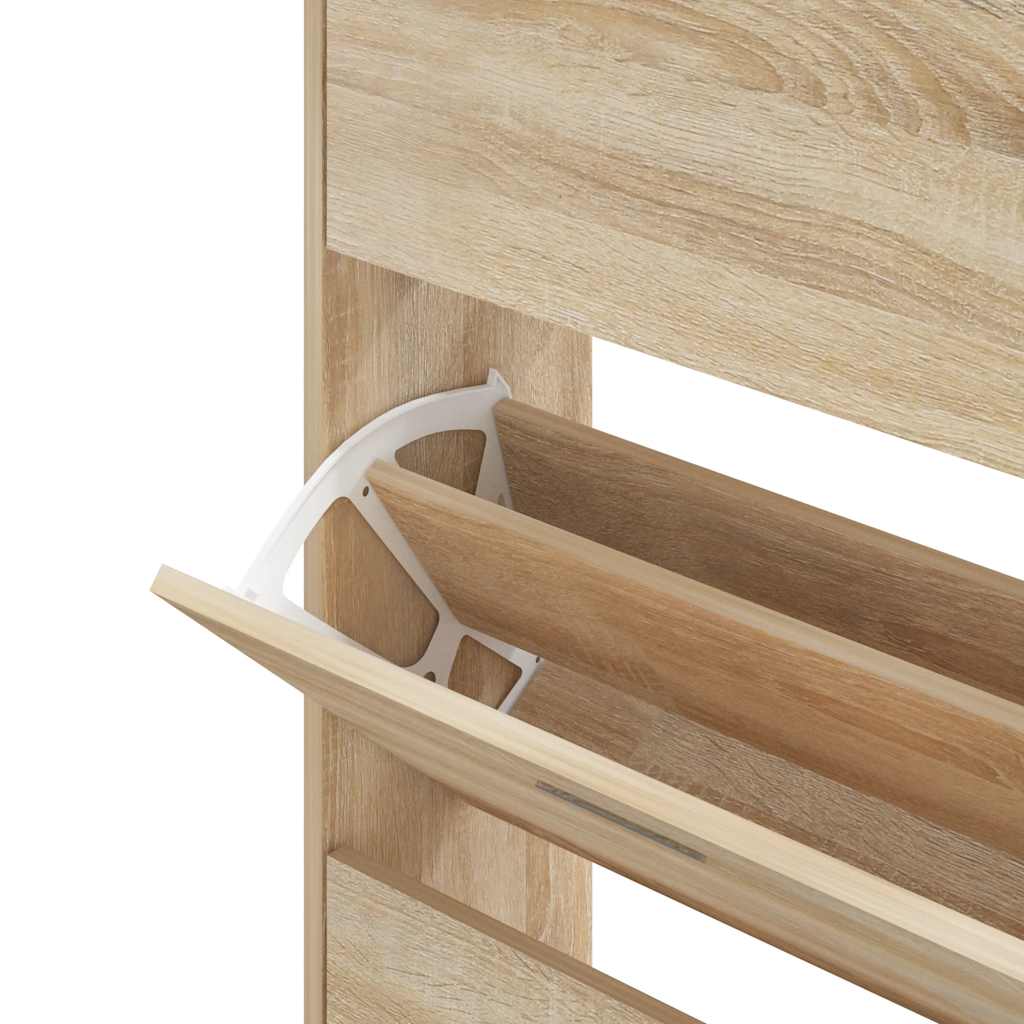 Scarpiera Rovere Sonoma 63x24x147 cm in Legno Multistrato | homemem39