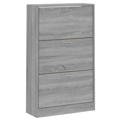 Scarpiera Grigio Sonoma 63x24x103 cm in Legno Multistrato - homemem39