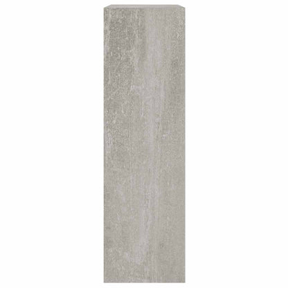 Scarpiera Grigio Cemento 63x24x81 cm in Legno Multistrato