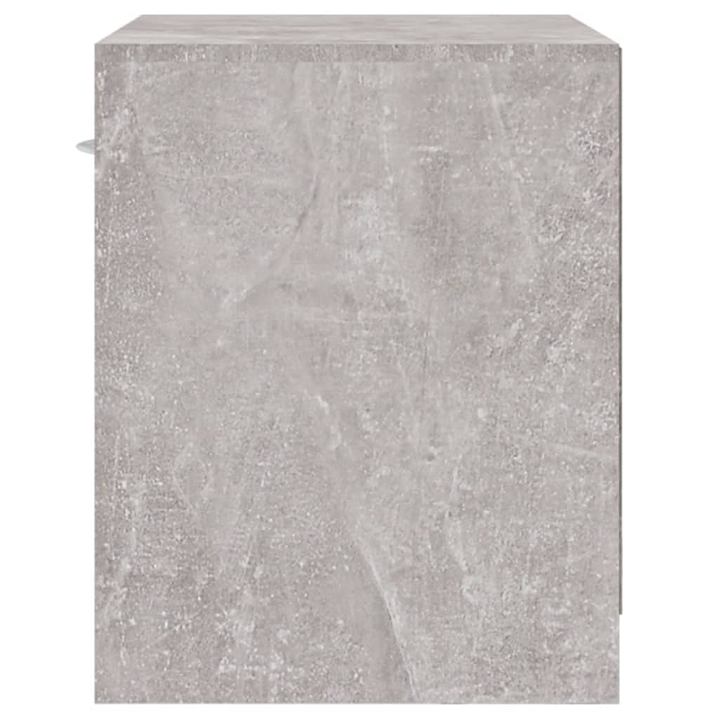 Comodini 2 pz con Cassetto Grigio Cemento - homemem39