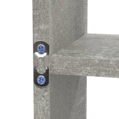 Scaffale a Muro 8 Scomparti Grigio Cemento | homemem39
