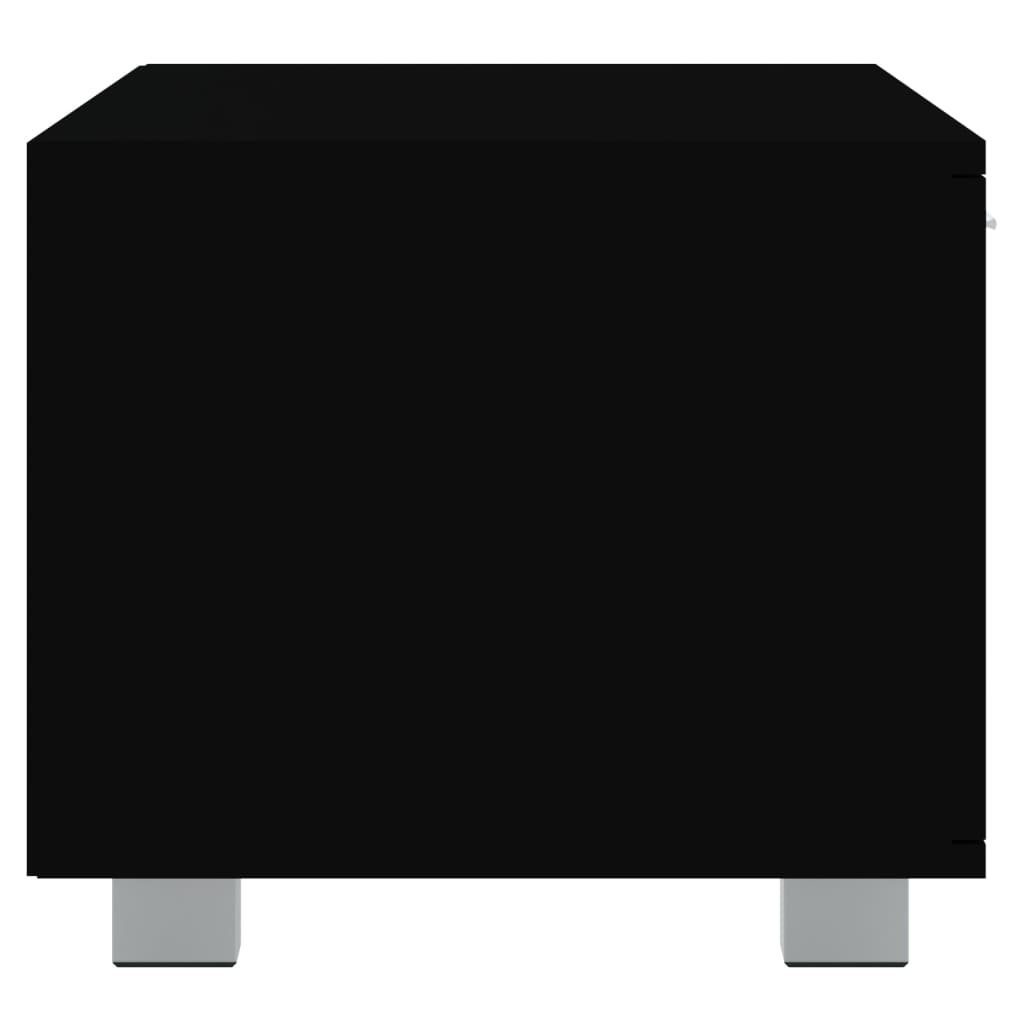 Mobile Porta TV Nero 120x40,5x35 cm in Legno Multistrato
