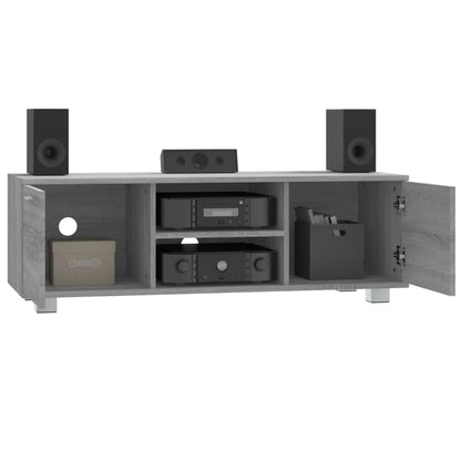 Mobile TV Grigio Sonoma 120x40,5x35 cm in Legno Multistrato - homemem39