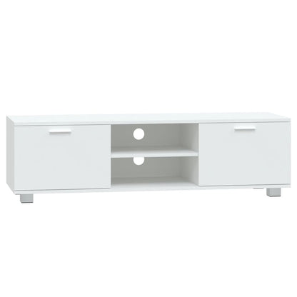 Mobile Porta TV Bianco 140x40,5x35 cm in Legno Multistrato