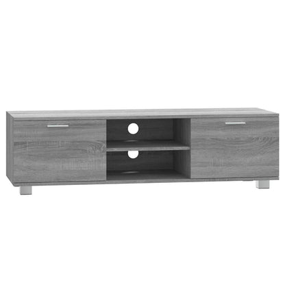 Mobile TV Grigio Sonoma 140x40,5x35 cm in Legno Multistrato | homemem39