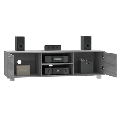 Mobile TV Grigio Sonoma 140x40,5x35 cm in Legno Multistrato | homemem39