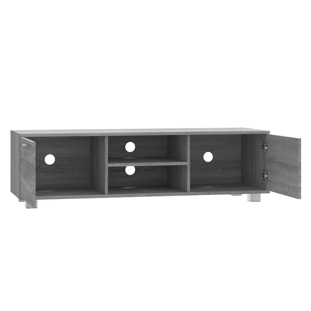 Mobile TV Grigio Sonoma 140x40,5x35 cm in Legno Multistrato | homemem39
