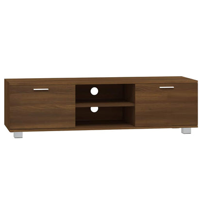 Mobile TV Rovere Marrone 140x40,5x35 cm in Legno Multistrato | homemem39