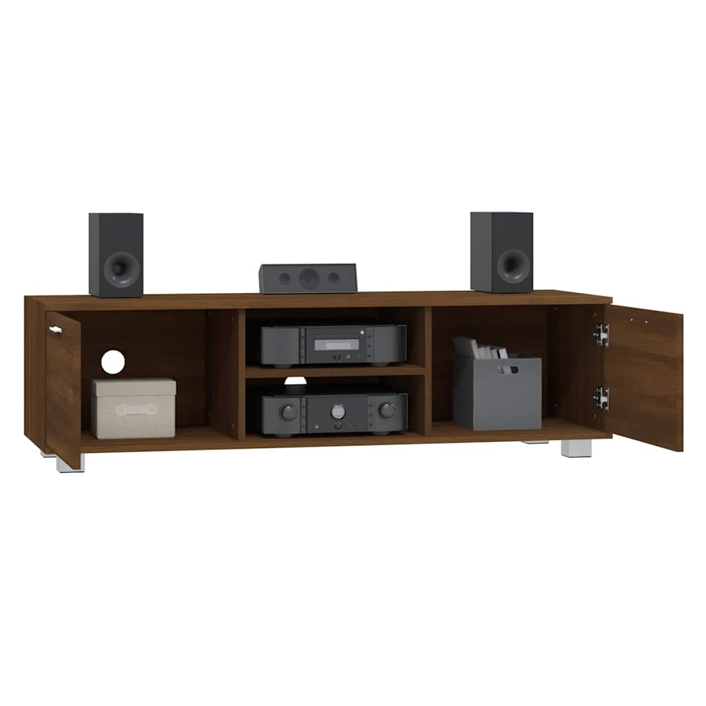 Mobile TV Rovere Marrone 140x40,5x35 cm in Legno Multistrato | homemem39