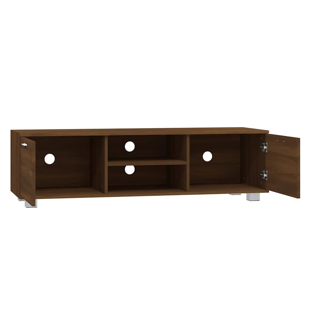 Mobile TV Rovere Marrone 140x40,5x35 cm in Legno Multistrato | homemem39