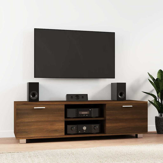 Mobile TV Rovere Marrone 140x40,5x35 cm in Legno Multistrato