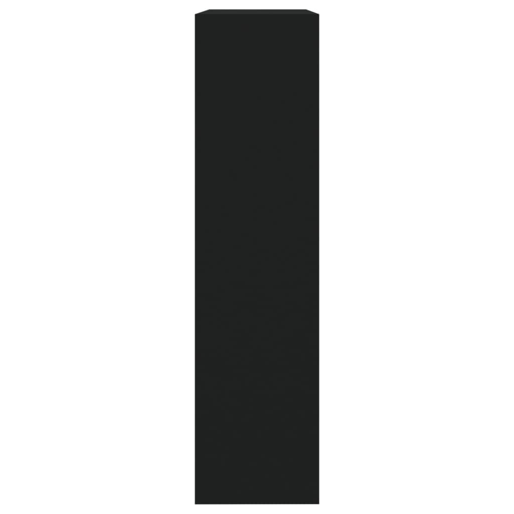 Scarpiera con Specchio a 2 Livelli Nera 63x17x67 cm - homemem39