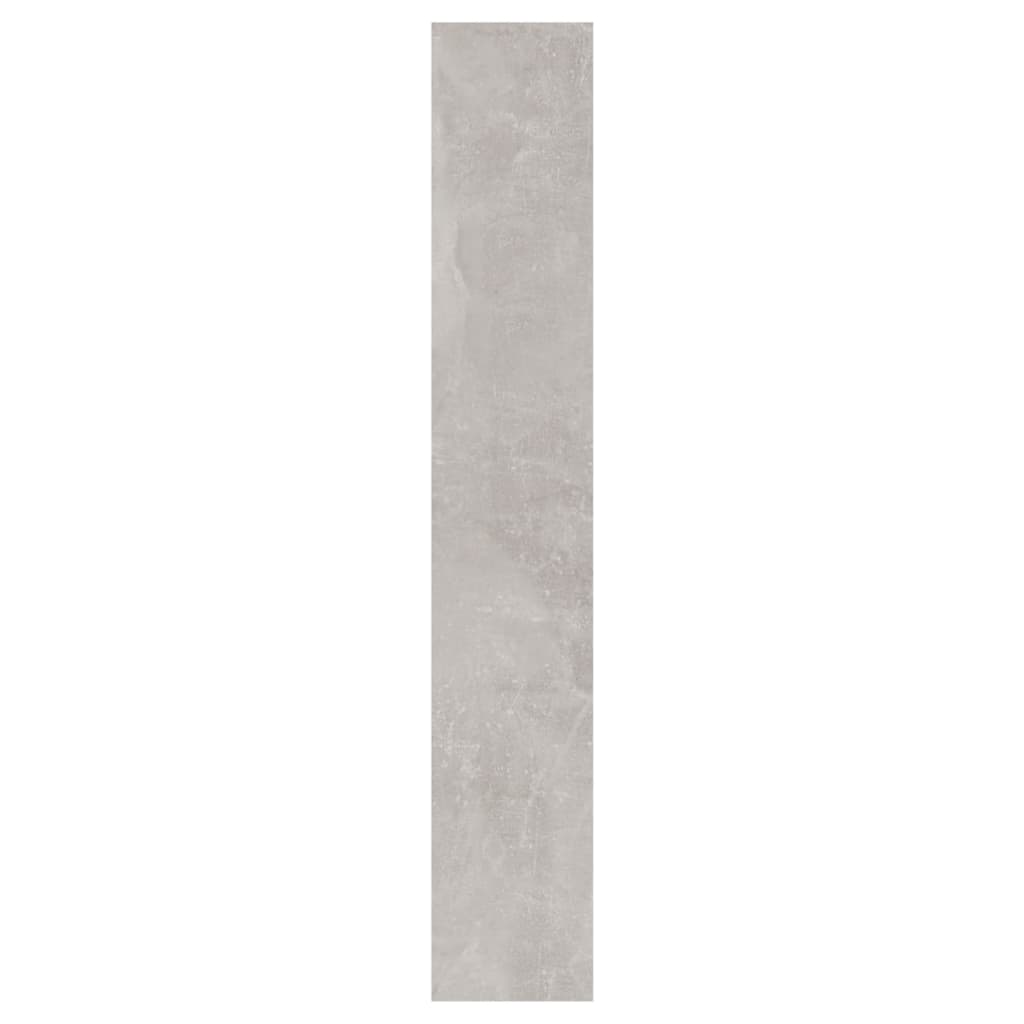 Scarpiera con Specchio a 3 Livelli Grigio cemento 63x17x102,5cm