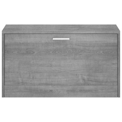 Scarpiera Grigio Sonoma 80x24x45 cm in Legno Multistrato | homemem39