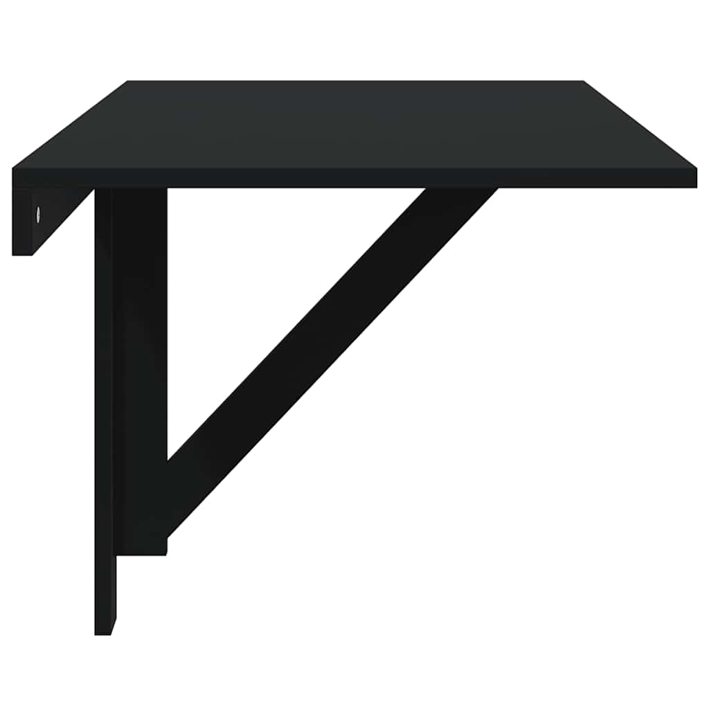 Tavolino da Parete Pieghevole Nero 110x38x75 cm in Multistrato | homemem39