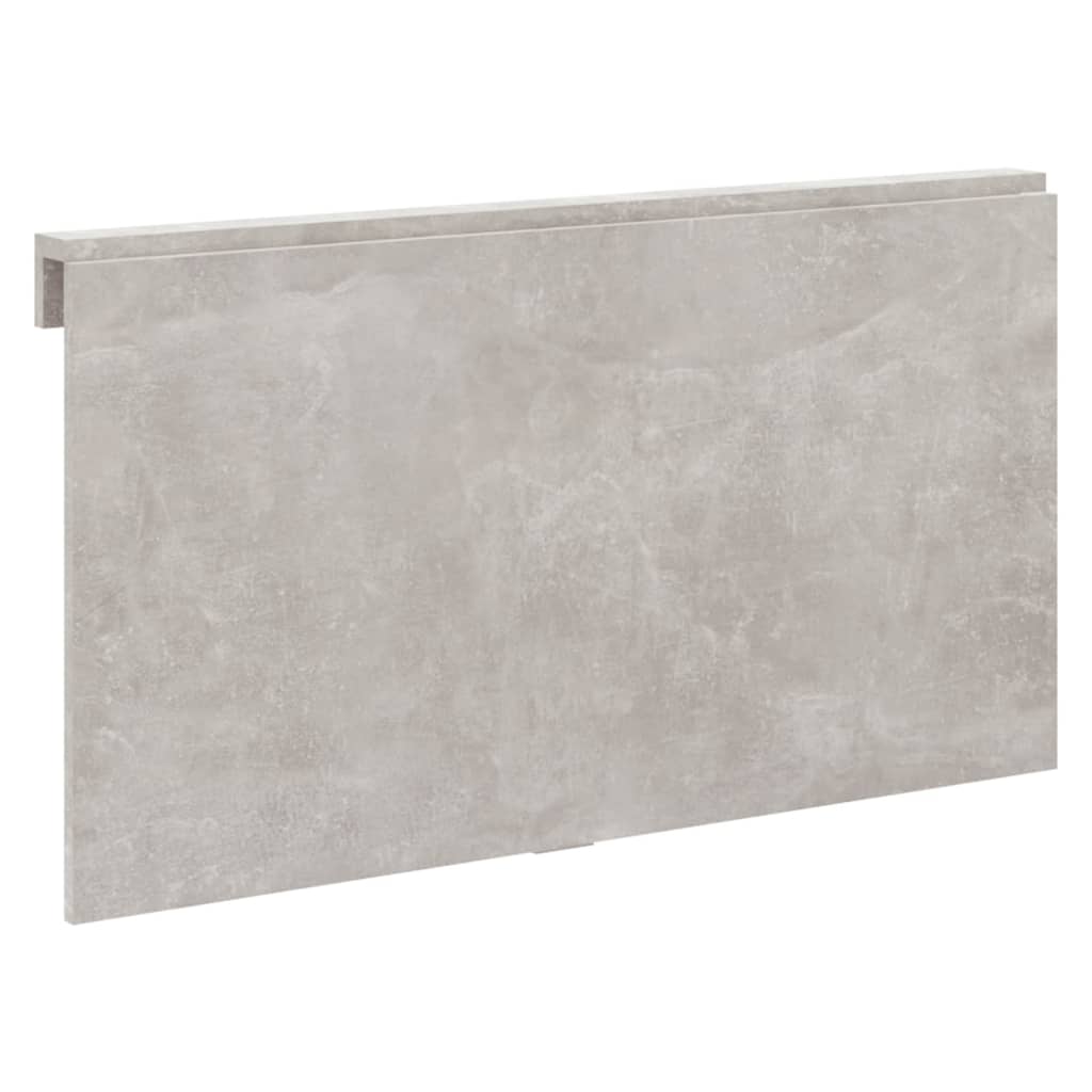 Tavolino Muro Pieghevole Grigio Cemento 100x60x56cm Multistrato