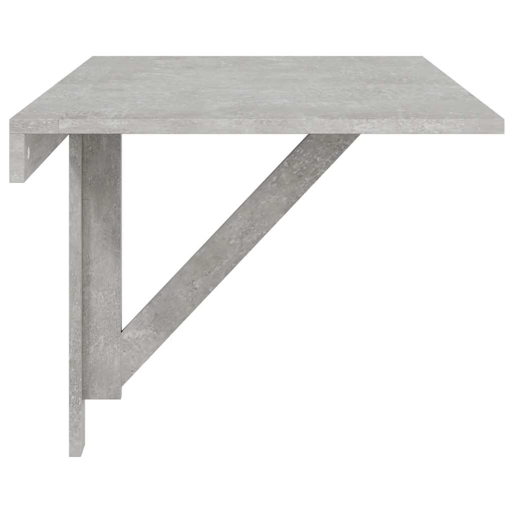 Tavolino Muro Pieghevole Grigio Cemento 100x60x56cm Multistrato | homemem39