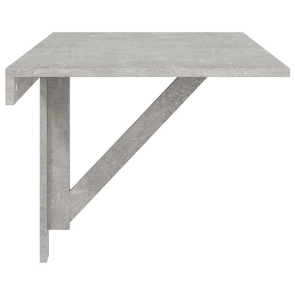 Tavolino Muro Pieghevole Grigio Cemento 100x60x56cm Multistrato