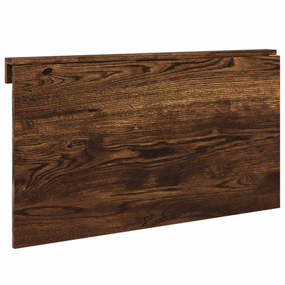Tavolino Parete Pieghevole Rovere Fumo 100x60x56 cm Multistrato