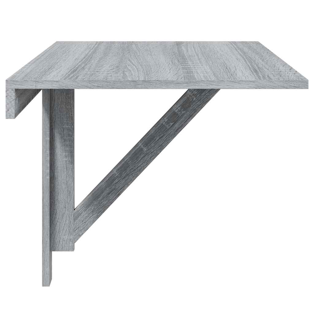 Tavolino Muro Pieghevole Grigio Sonoma 100x60x56 cm Multistrato | homemem39
