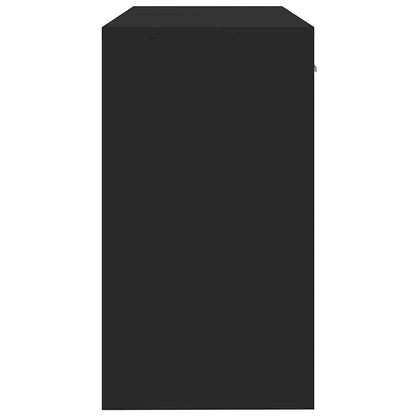 Scrivania Cassetto Nero 100x40x73cm Legno Multistrato