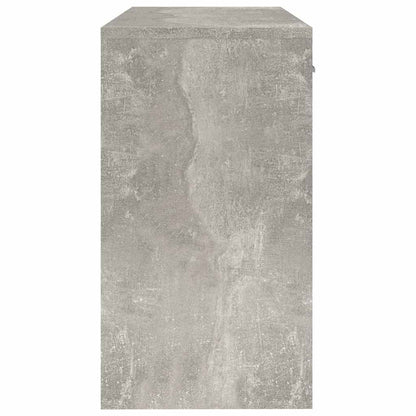 Scrivania Cassetto Grigio cemento 100x40x73cm Legno Multistrato