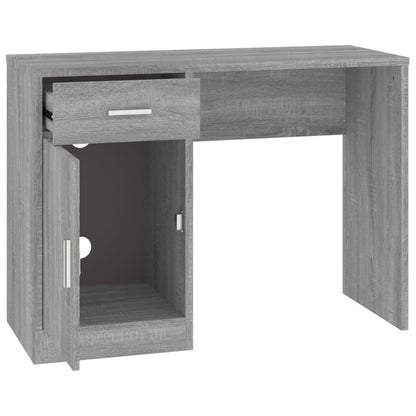 Scrivania Cassetto grigio sonoma 100x40x73cm Legno Multistrato | homemem39