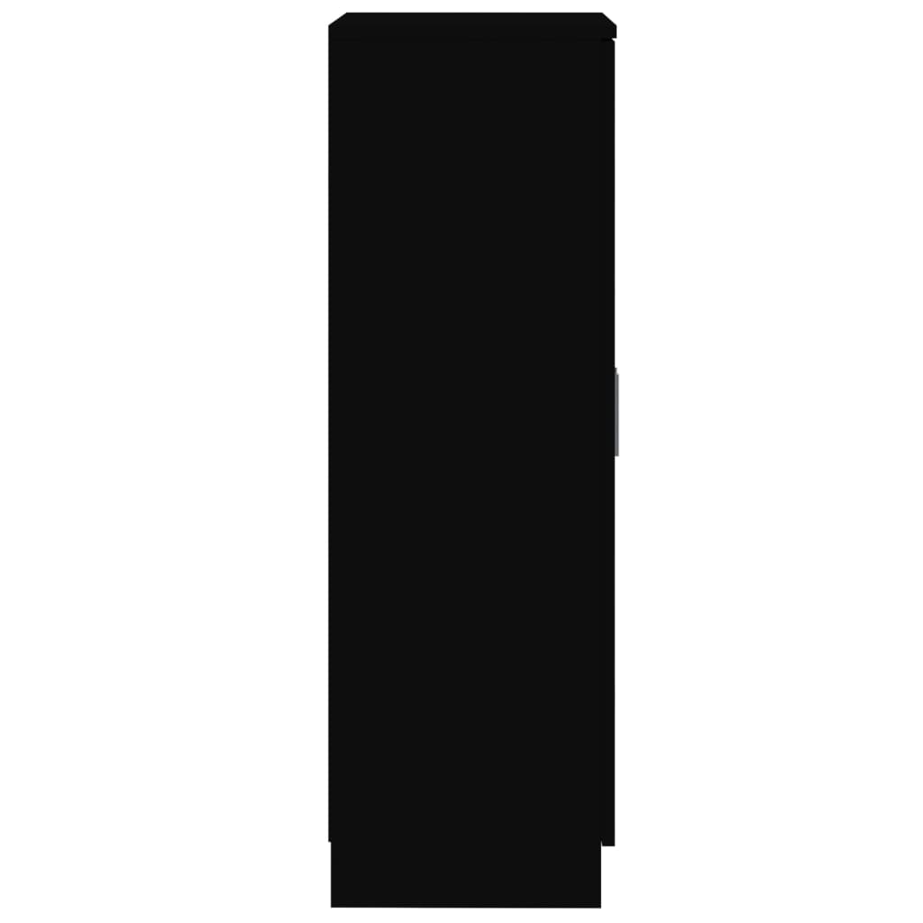 Scarpiera Nera 55x35x108 cm in Legno Multistrato - homemem39