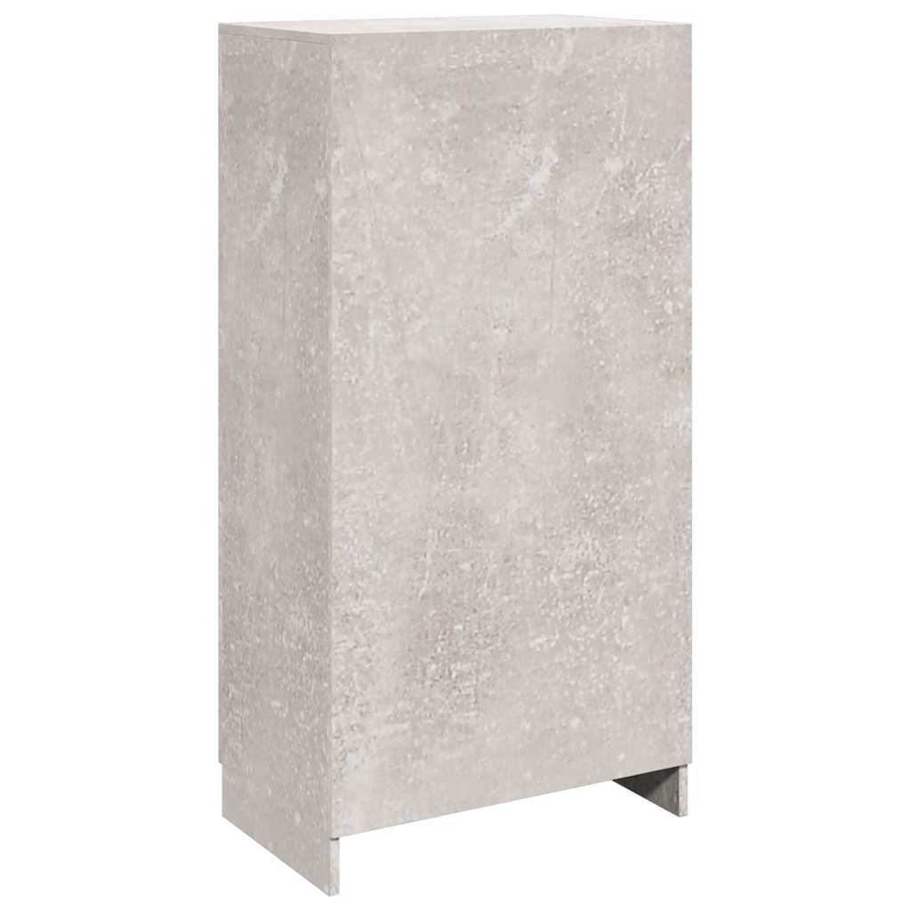 Scarpiera Grigio Cemento 55x35x108 cm in Legno Multistrato | homemem39