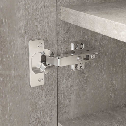 Scarpiera Grigio Cemento 55x35x108 cm in Legno Multistrato | homemem39