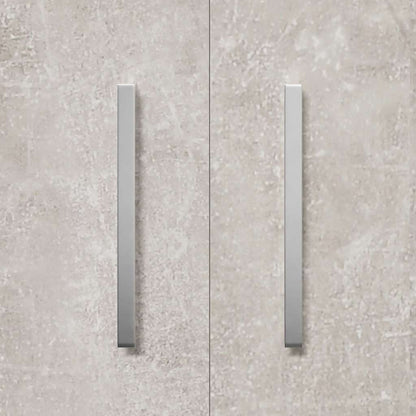 Scarpiera Grigio Cemento 55x35x108 cm in Legno Multistrato | homemem39