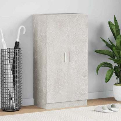 Scarpiera Grigio Cemento 55x35x108 cm in Legno Multistrato | homemem39