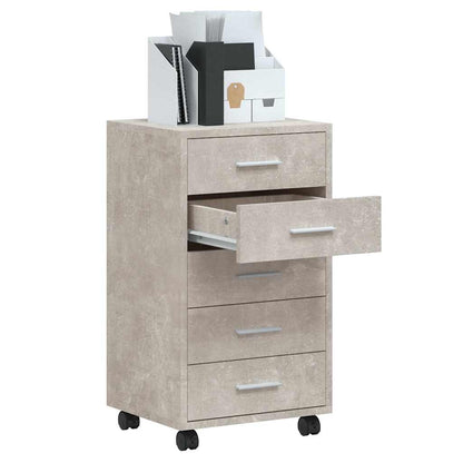 Cassettiera con Ruote in legno multistrato