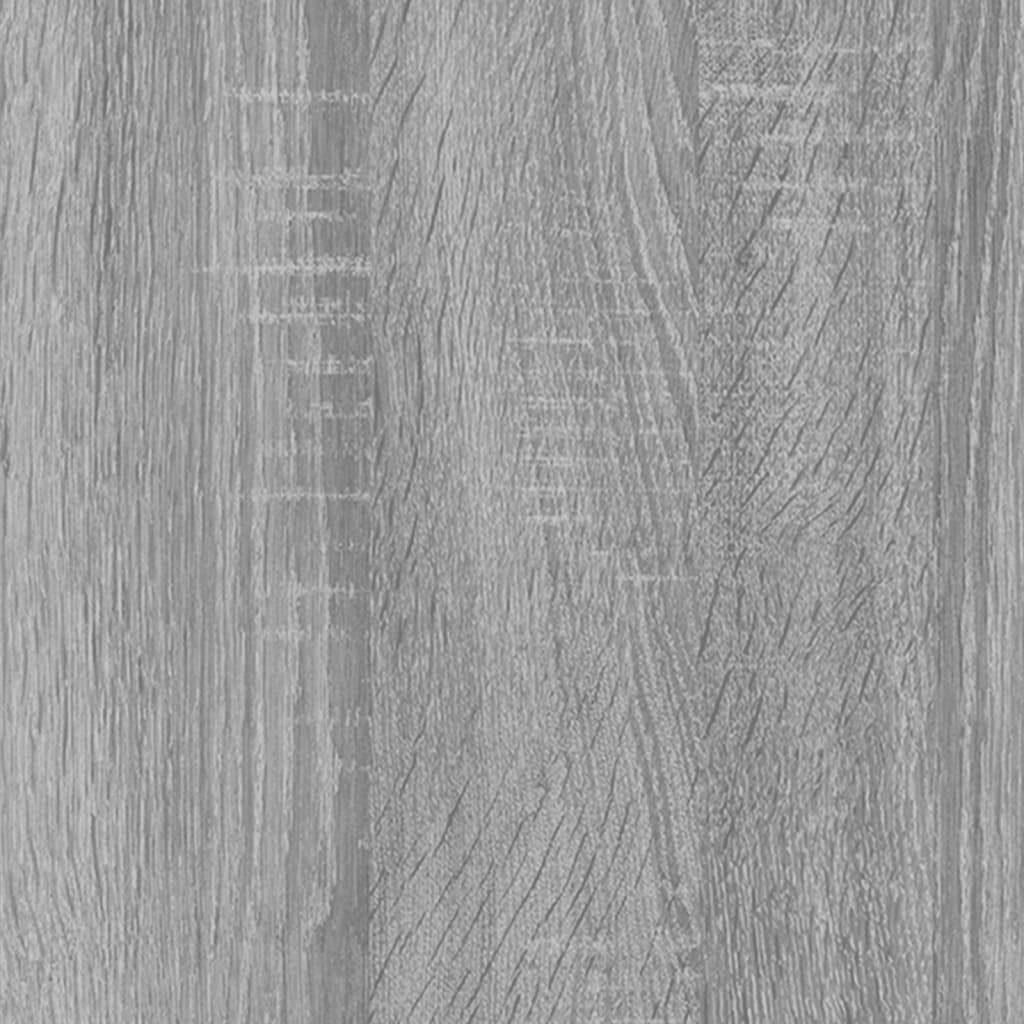 Cassettiera con Ruote grigio sonoma in Legno Multistrato