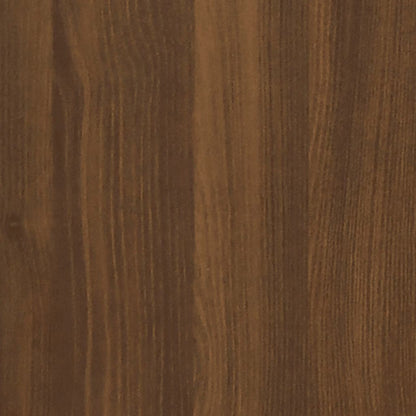 Cassettiera con Ruote rovere marrone in Legno Multistrato