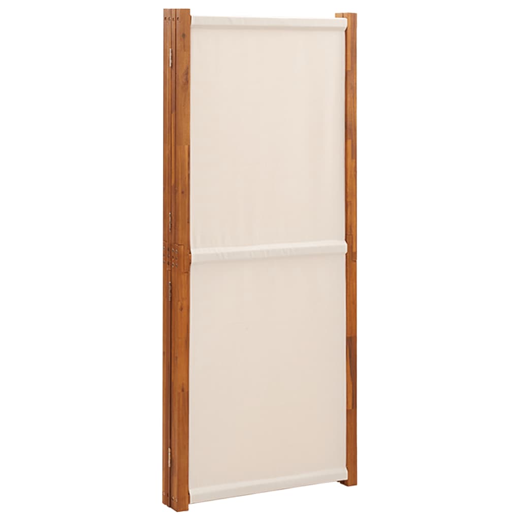 Divisorio a 4 Pannelli Bianco Crema 280x180 cm - homemem39