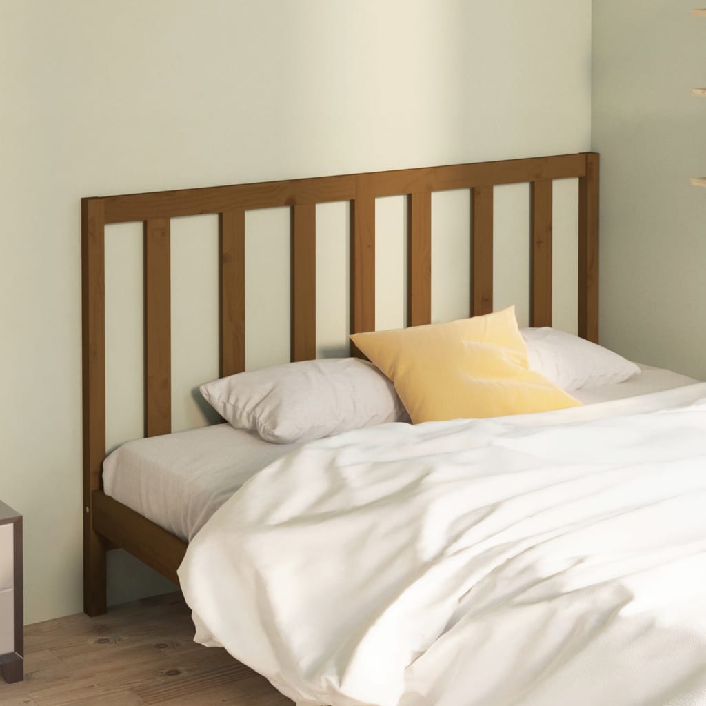 Testiera per Letto ambra 156x4x100 cm in Legno Massello di Pino | homemem39