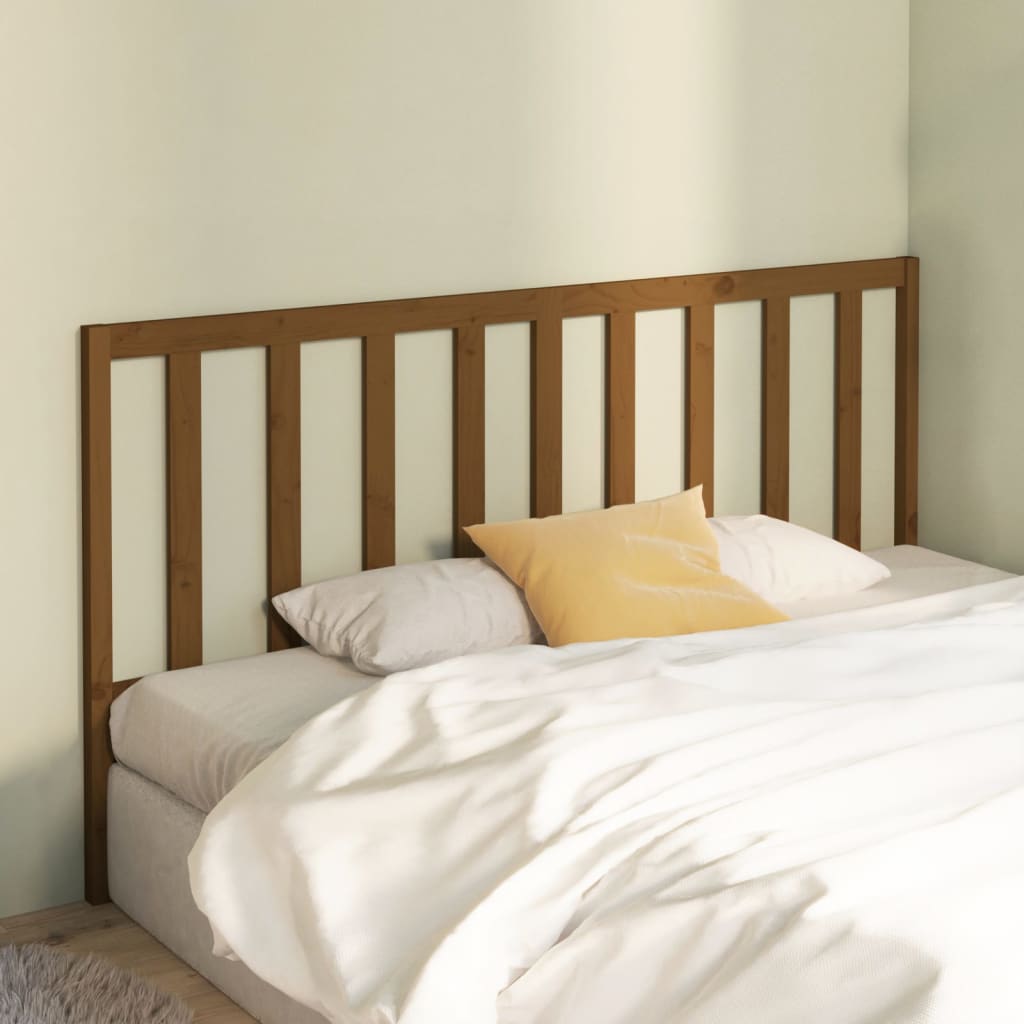 Testiera per Letto Ambra 186x4x100 cm in Legno Massello di Pino | homemem39