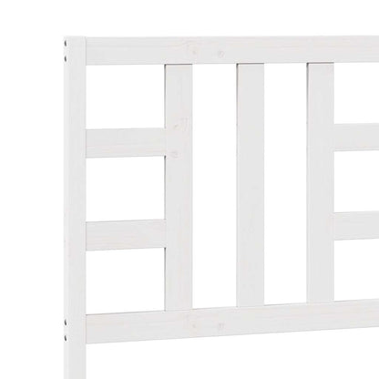 Weißes Bettkopfteil 81x4x100 cm aus massivem Kiefernholz