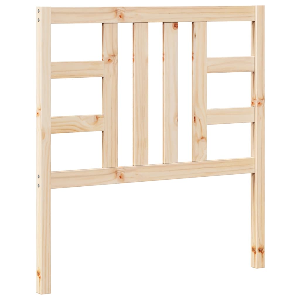 Testiera per Letto 96x4x100 cm in Legno Massello di Pino