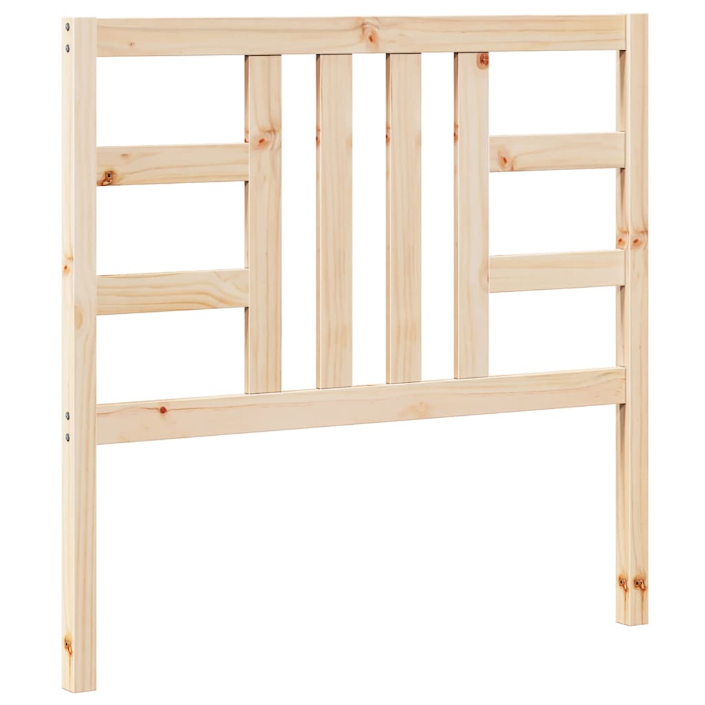 Testiera per Letto 106x4x100 cm in Legno Massello di Pino