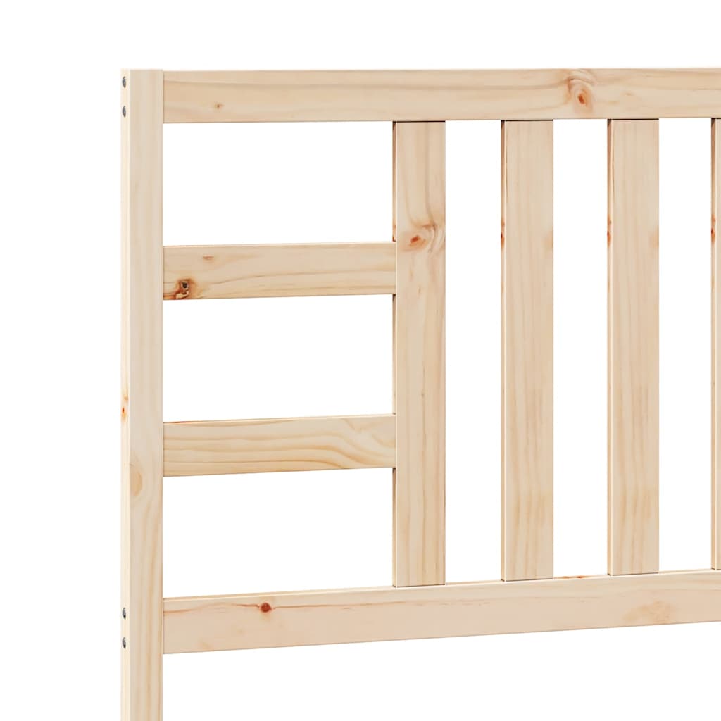 Testiera per Letto 106x4x100 cm in Legno Massello di Pino