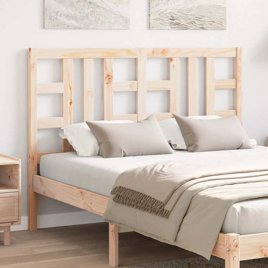 Testiera per Letto 141x4x100 cm in Legno Massello di Pino | homemem39